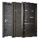 Waterproof Eco-Friendly Wooden Panel Modern Bathroom Design Interior WPC Door manufacturer