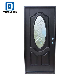  Fangda Fiberglass Door Installed with WPC Wood Frame Door