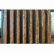  Hot Sale New Design Wood Panel Interior Slat Durable Decoration Wall Cladding Interior Designing Fireproof Natural Walnut Flute WPC Wall Panel