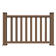  Outdoor Home and Garden Patio Easy Installation Customized Size Wood Composite Wood WPC Railing