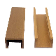  Hot Sale Square Tubes Hollow Wood Plastic Tube Waterproof WPC Timber Tubes