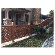 Easy Installation Low Maintenance Garden House WPC Balcony Fence Wood Plastic Composite Fencing with Aluminum Post manufacturer