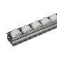  Industrial Metal Aluminum Flow Rail ABS Plastic Wheels Placon Pallet Roller Track