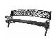  Outdoor Park Aluminium Bench Leg Long Bench Chair for Garden