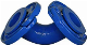 Ductile Iron Fittings Double Sockets Bend with Loosing Flanged Branch En545