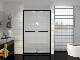  Wholesale Aluminum Stainless Steel Tempered Glass Bathroom Sliding Door