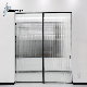  Wholesale Price New Design Automatic Operstionnarrow Minimalist Border Aluminum Double Glass Balcony Indoor Sliding Door Windows