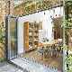  Wholesale Black Folding Aluminum Frame Glass Sliding Stacking Bifold Door