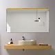  Large Plain Bathroom Mirrors Black Gold Wall Hanging Slim Band Aluminium Frame