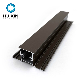 Powder Coated Black and Bronze Aluminum Extrusion Window Profiles Casement Window Material
