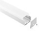  Suspended Mounted Inner Aluminum LED Profile Extrusion for Pendant LED Light