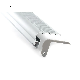  LED Profile Step Extrusion, Stair Nosing (downlight) for LED Strip - Aluminium LED Channel C/W Clip-in Diffuser + End Caps