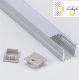  Customized Aluminum Alloy 6063 Surface Mounted Aluminum LED Profile Extrusion for SMD LED Strip Light