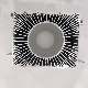  Custom Round Sunflower Aluminum Extrusion Housing Heat Sink