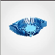  Blue Anodizing CNC Sunflower LED Heat Sink Extrusion Aluminum Cooling