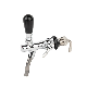  Chrome Plated Adjustable Draft Beer Faucet, Beer Tap with Flow Controller