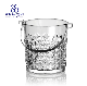  New Design High White Glass Ice Bucket 1000ml with Iron Handle
