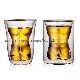  Double Wall Whiskey Cup Glass Mug Double Wall Unique Design with Man and Woman Body Creative Whiskey Cup