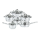  Wholesale Customized Home Kitchen Ware Casserole Ss Saucepan Stainless Steel Cooking Pot Cookware Set