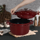 Smart Storage Cooking Pot Set Enameled Cast Iron 4-Piece Cookware Set Stackable Dutch Oven