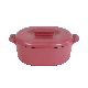  6.3 Quart Magenta Enameled Cast Iron Oval Dutch Oven