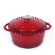 Enamel Cast Iron Cookware Thermal Casserole Dish with Round Loop Handle