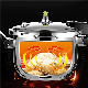  Stainless Steel Stove Top Pressure Cooker Pot Used for Pressure Foodie or Steaming, Compatible with Gas & Induction Cooker