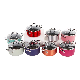  Delicious Colorful Spiral Bottom Cooking Pot Nonstick Stock Pot with Lid