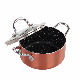  Home Use Copper Finish Pot 14cm Aluminum Nonstick Casserole