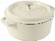  Enameled Cast Iron Dutch Oven Round Covered Dutch Oven Pot with Lid Stainless Steel Knob and Loop Handles