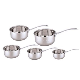Milk Boiling Pot Stainless Steel Milk Pan Induction Sauce Pan