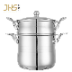  1 2 Layers Stainless Steel Stock Pots Couscous Steamer Pot