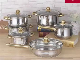  High Quality 6-Units Stainless Steel Cookware Cook Pot Set with Handle