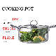  High Borosilicate Large Size 5L Glass Housewares Cookware with Stainless Steel Double-Ear Pyrex Glass Soup Noodle Cooking Pot Direct Fire Use Not Broken