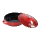  Enameled Cast Iron Dutch Oven Coated Skillet, Casserole with Lid, Round Pan