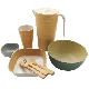 Reusable Salad Bowl Bamboo Fiber Tableware Set Eco Friendly Cutlery Bamboo