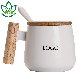  Wooden Handle Arabic Coffee Mug with Lid Spoon