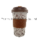 Eco-Friendly Wheat Straw Bamboo Fiber Reusable Tumbler Travel Coffee Cup with Lid manufacturer