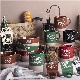  Hot Xmas Ceramic Mug/Christmas Wax Resist Ceramic Mug Cup