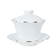  Bone China Material Chinese Traditional Tea Cup Set Saucer with Lid
