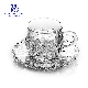  Sunflower Series of Glass Cup with Saucer (TZ-GB09D2706TYH)