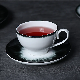  Luxury Tea Set 150cc Black White New Bone China Cup Coffee Set
