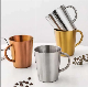  Eco-Friendly Stainless Steel Double-Layer Outdoor Camping Coffee Milk Cup Mug for Picnic