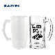 Clear Cup Glass 11oz Frosted Sublimation Glass Beer Mug with Handle