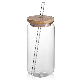 Drinking Glass Cup with Bamboo Lid and Clear Straws Top Seller 12 Oz 16 Oz Cola Can Glass manufacturer