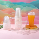  China Supplier Guangzhou Disposable Transparent PP Plastic Cups with Lid Juice Cup