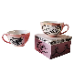  China Factory 35oz Super Size Personalized High Quality Ceramic Pink Pearlized Glaze Soup Mugs with Gift Box Competitive Price