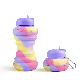  Portable Outdoor Camping Travel 600ml Silicone Foldable Sports Water Bottle