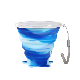  Foldable Silicone Travel Mug with Lid
