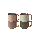  300ml Stackable Wooden Handle Stainless Steel Vacuum Coffee Mug